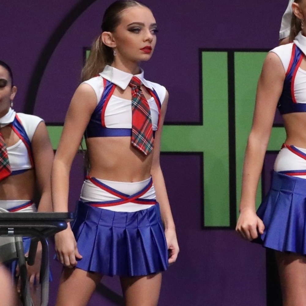 Red, White, and Blue School Girl Dance costume